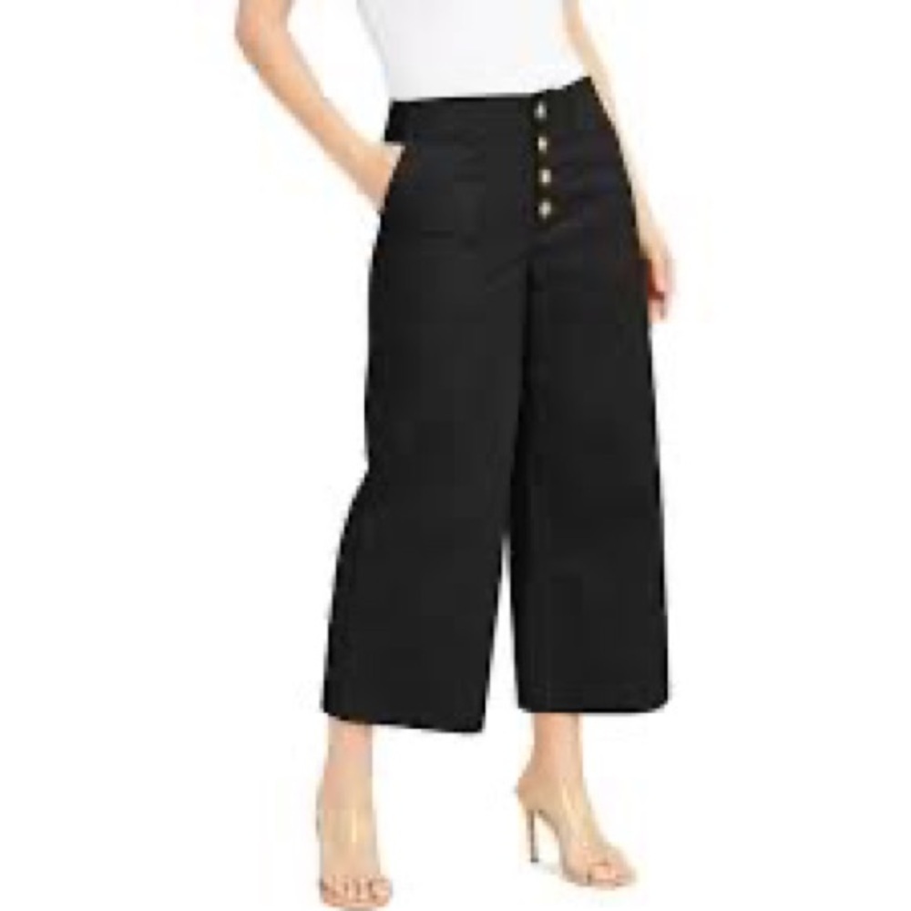 405- INC NWT Blue Wide Leg Crop Mod Mariner Pants Size 2
